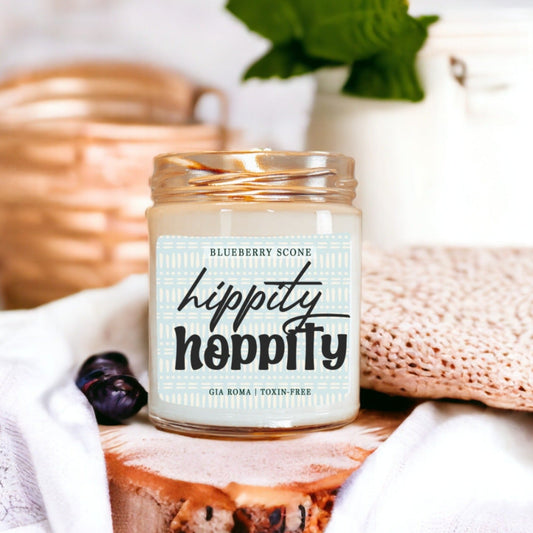Blueberry Scone Scented Candle, Hand Poured Soy Wax, Cozy Bakery Aroma