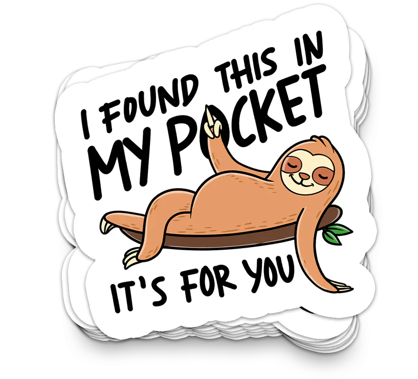 Ich habe das gefunden ... | Lustige Laptop-Sticker