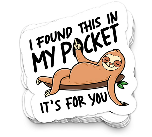 Ich habe das gefunden ... | Lustige Laptop-Sticker