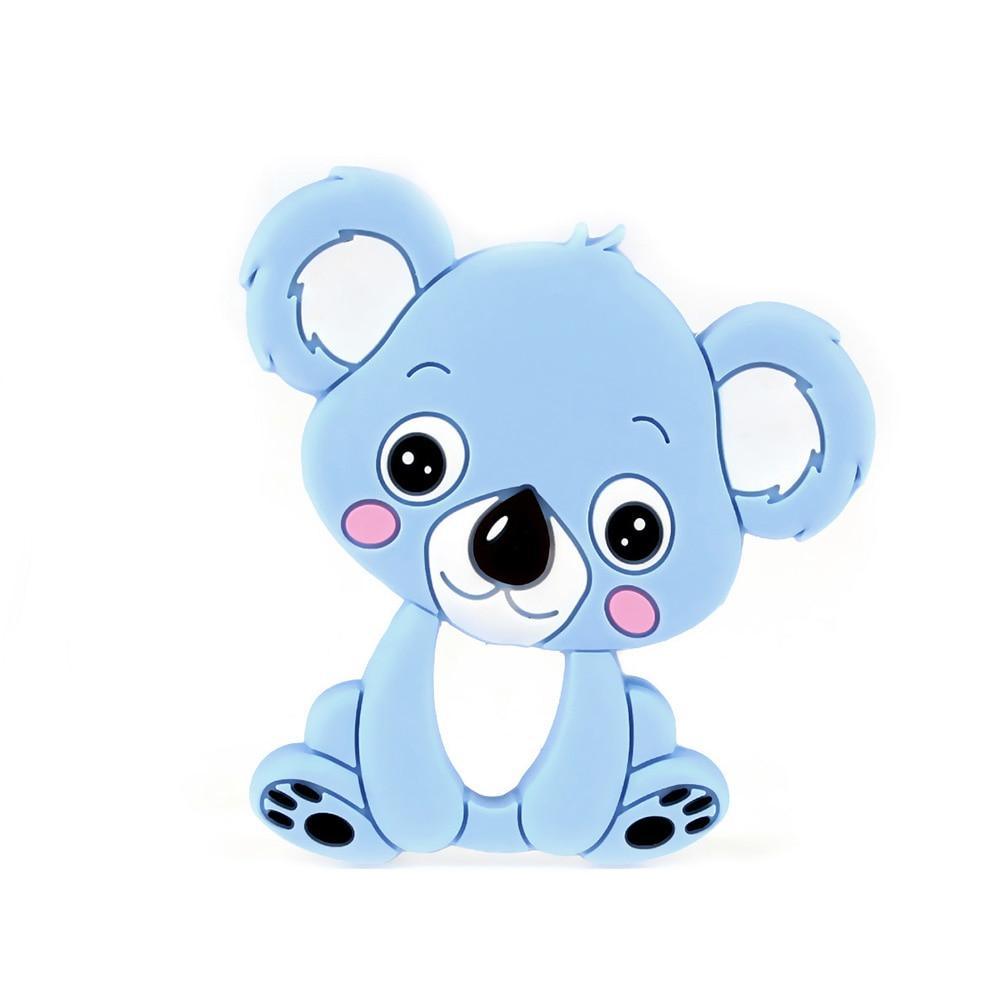 Baby Silicone Teethers BPA Free Teething Toy Animal Dog Koala Owl Elephant Baby Ring Teether Silicone Beads For Kids and Baby