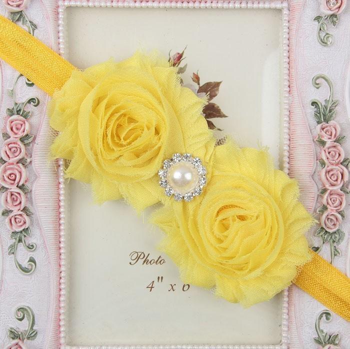 Handmade Flower Newborn Headwear Head Wrap Band Hairband Gift Toddlers For Baby Girls
