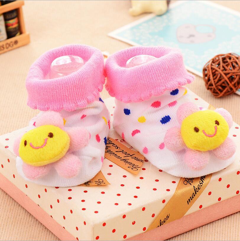 Cotton Baby Socks Rubber Anti Slip Boy Girl Floor Kids Toddlers Autumn Spring Cartoon Infant Newborn Sock