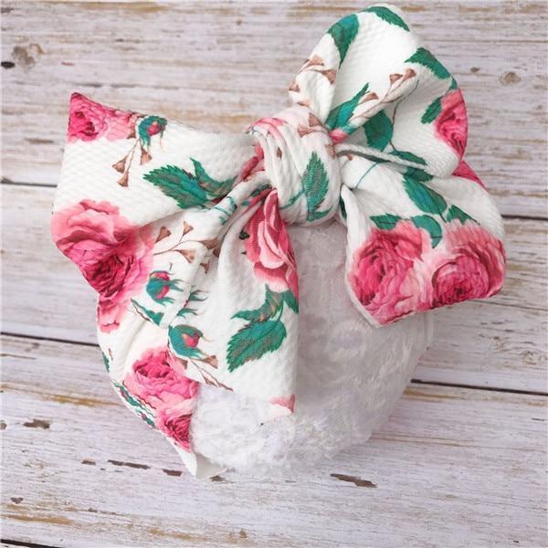 Luxury Modern Colorful Newborn Toddler Baby Girl Boy Headwear Solid Bowknot Soft Turban Knot Hairband For Girls Kids