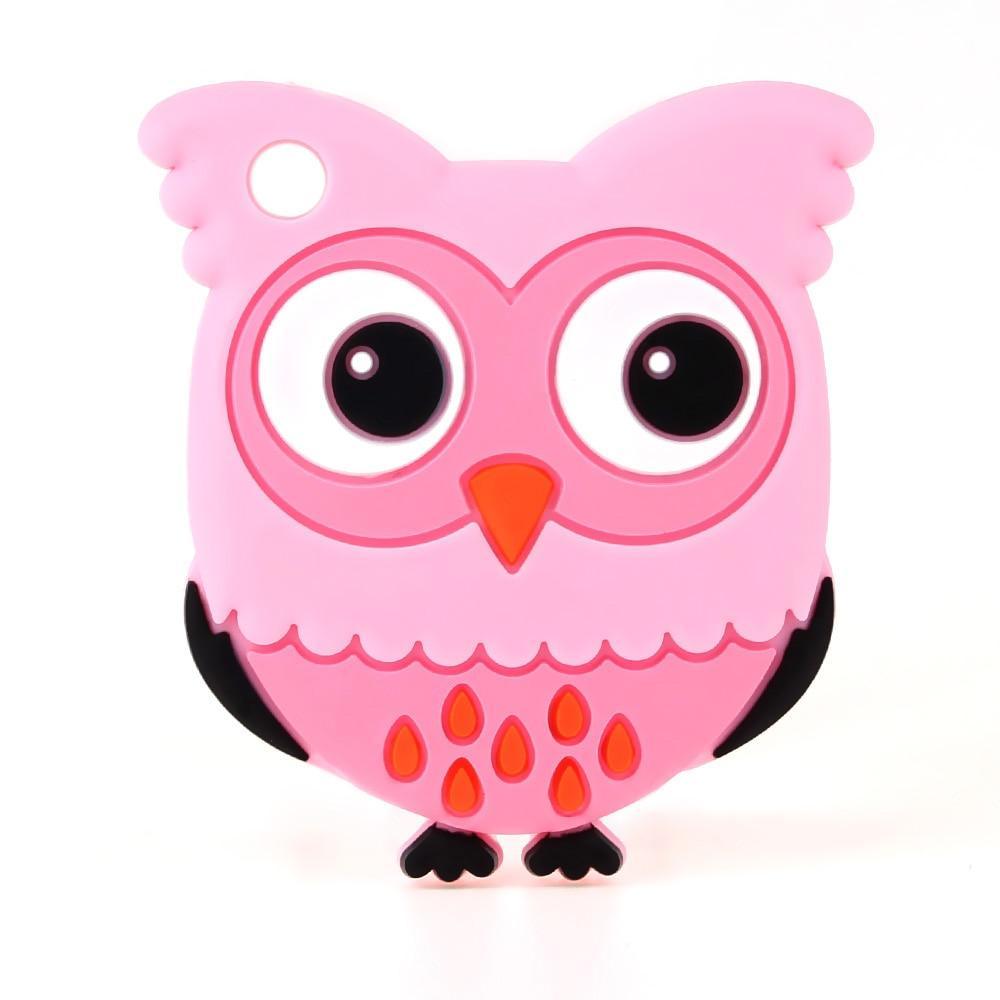 Baby Silicone Teethers BPA Free Teething Toy Animal Dog Koala Owl Elephant Baby Ring Teether Silicone Beads For Kids and Baby