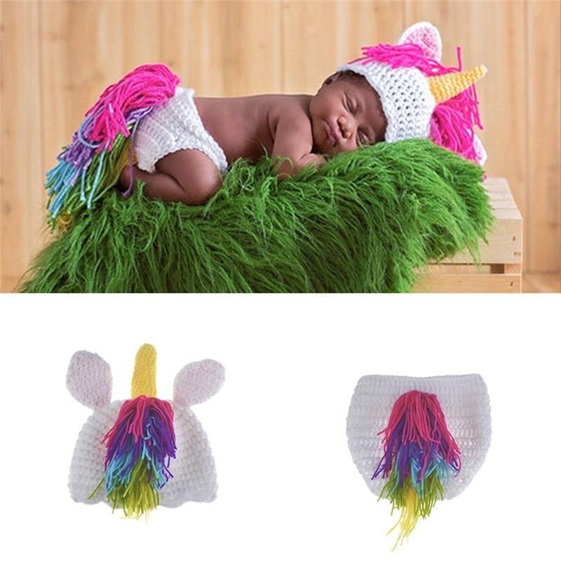 Modern Baby Cap Deer Design Handmade Crochet Deer Costume Set Knitted Hats And Toy For Girls and Boys Kids