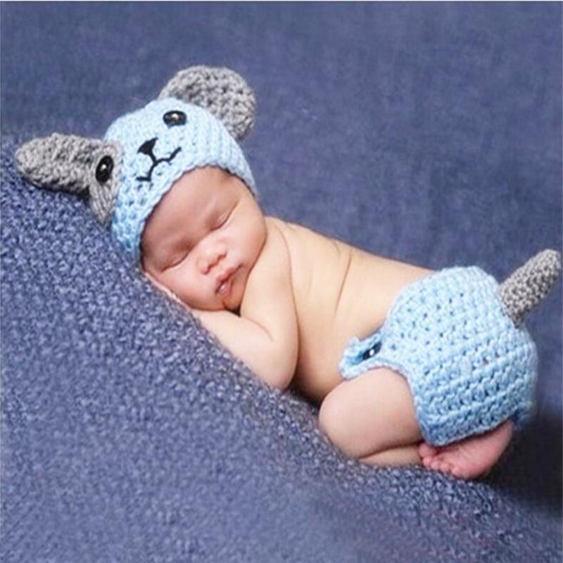 Modern Baby Cap Deer Design Handmade Crochet Deer Costume Set Knitted Hats And Toy For Girls and Boys Kids