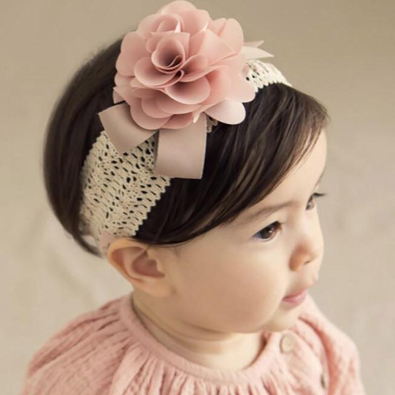 Modern Baby Headband Flower Girls Bows for Baby Girls Kids Headbands Turban Newborn
