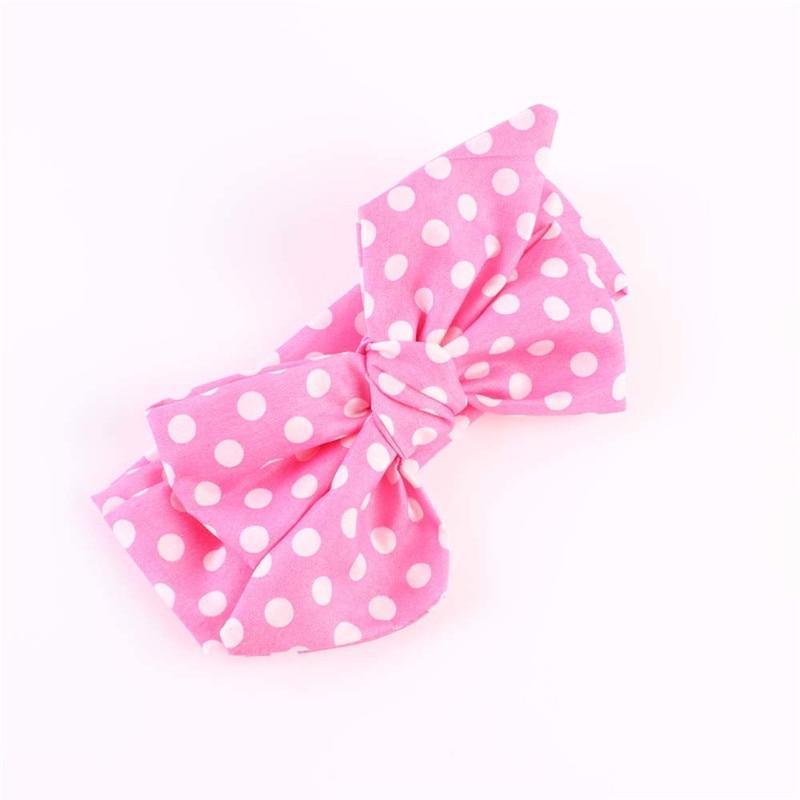 Modern Big Bowknot Headband For Baby Girls Bow hair band dot Cotton turban Head Wrap Hair Accessories