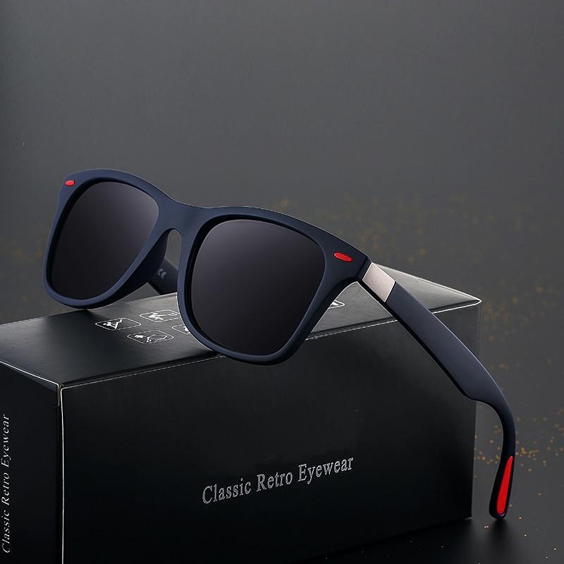 Nouvelles lunettes de soleil carrées polarisées rétro et classiques unisexe pour femmes et hommes avec protection UV400, lunettes de sport pour la conduite