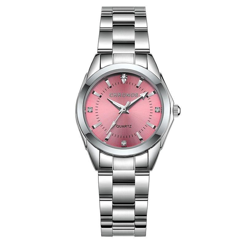 New STEVVEX Women Luxury Rhinestone Stainless Steel Quartz Watches Ladies Business Watch WIth  Japanese Quartz Movement For Women and Girls