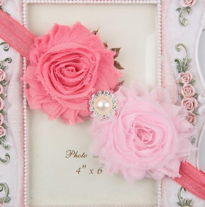 Handmade Flower Newborn Headwear Head Wrap Band Hairband Gift Toddlers For Baby Girls