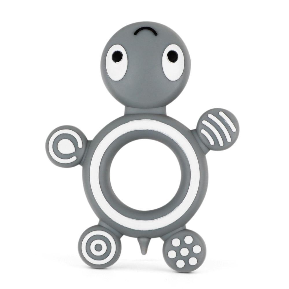 Baby Silicone Teethers BPA Free Teething Toy Animal Dog Koala Owl Elephant Baby Ring Teether Silicone Beads For Kids and Baby