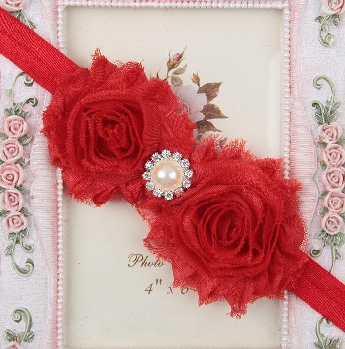 Handmade Flower Newborn Headwear Head Wrap Band Hairband Gift Toddlers For Baby Girls