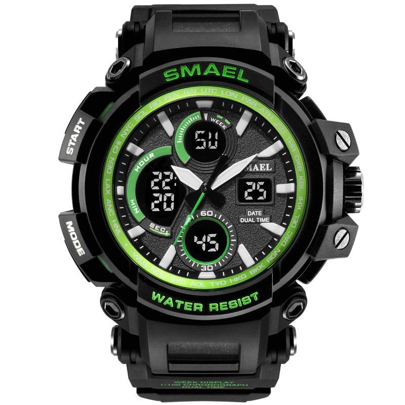 Orange Modern Sport  Waterproof 50M Men Watches With LED Digital Display In Military Armi Relogio Masculino Style