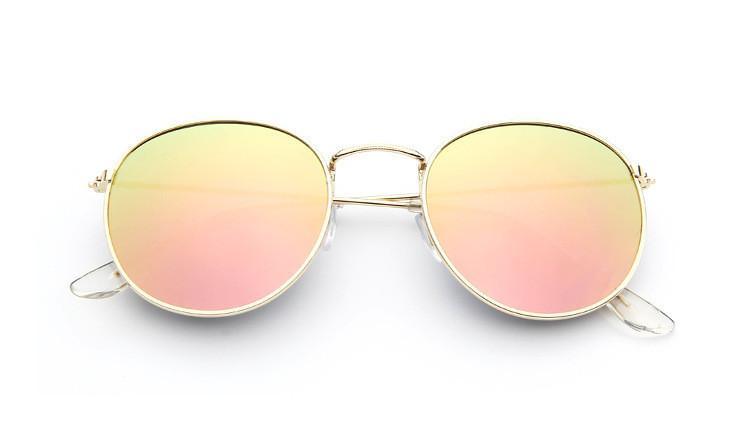 Famous  Retro Popular Oval Luxury Round Vintage Woman and Man Sunglasses  Brand Designer Oculos De Sol With UV400 protection