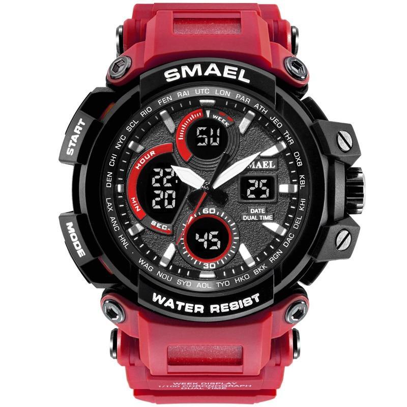 Army Green Modern Sport  Waterproof 50M Men Watches With LED Digital Display In Military Armi Relogio Masculino Style