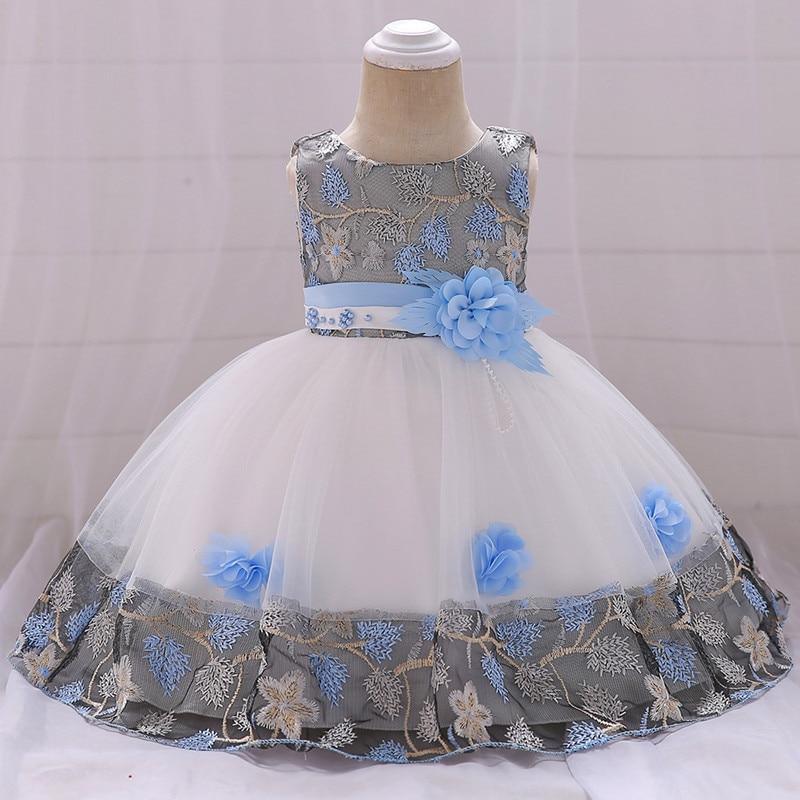 Luxury Elegant Handamde Girls Baby Dresses Lace Tulle Baptism Dresses for  Party and  Wedding Baby Clothing Dress