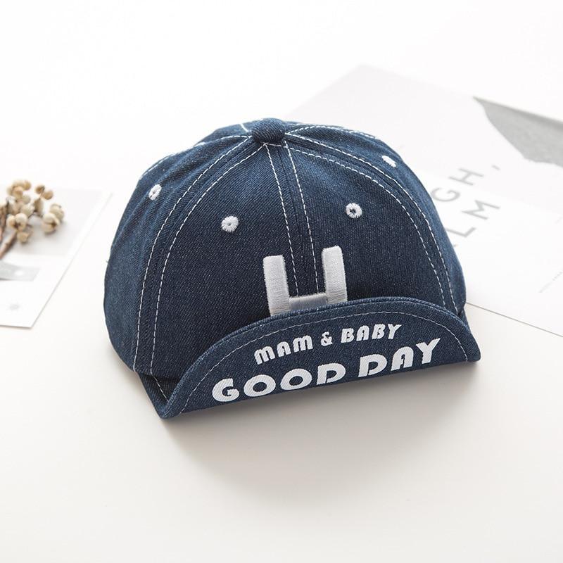 Cotton Baby Adjustable Letter Baseball Caps For Boys & Girl Hats Children Snapback Hip-Hop Sun Hat In Modern Style