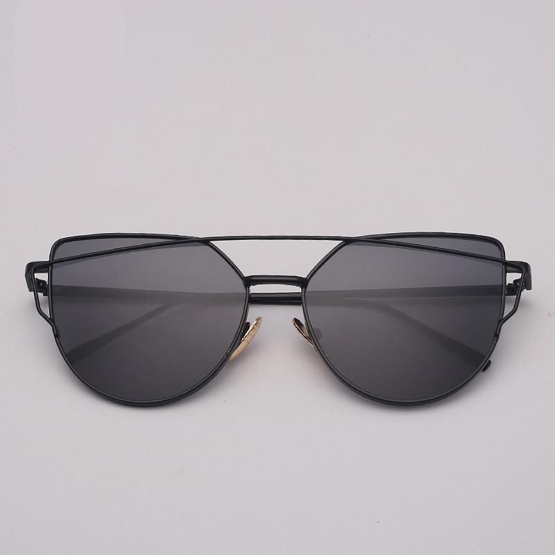 NEW  Stevvex Designer Cat eye Sunglasses For Women and Ladies in Vintage Metal Reflective Glasse Mirror Retro Oculos De Sol Gafas Style With UV 400 Protection