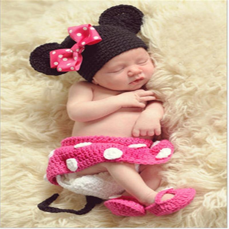 Modern Baby Cap Deer Design Handmade Crochet Deer Costume Set Knitted Hats And Toy For Girls and Boys Kids
