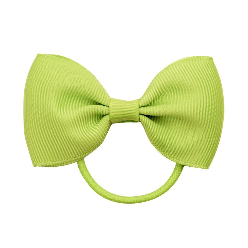 Luxury Handamde Small Baby Elastic Rubber band Head rope Mini Solid Ribbon Bow Tie For Girls Hair Accessories