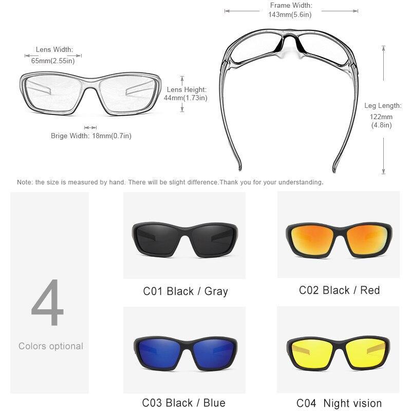 Lunettes de soleil polarisées homme sport populaires, monture TR90, lunettes de vision nocturne miroir, lunettes de soleil militaires de haute qualité Oculus De Sol