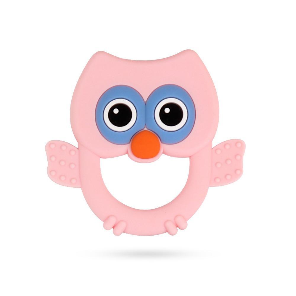 Baby Silicone Teethers BPA Free Teething Toy Animal Dog Koala Owl Elephant Baby Ring Teether Silicone Beads For Kids and Baby