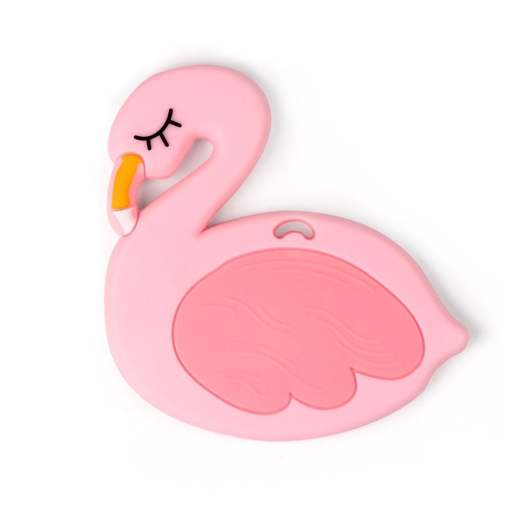 Baby Silicone Teethers BPA Free Teething Toy Animal Dog Koala Owl Elephant Baby Ring Teether Silicone Beads For Kids and Baby
