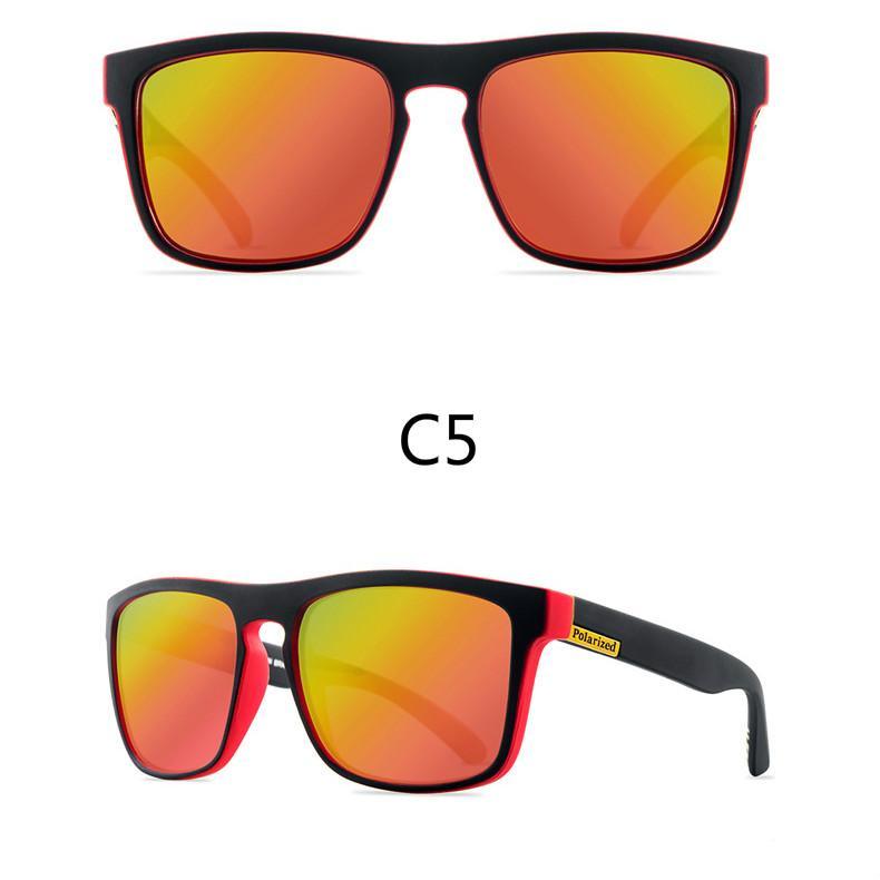 Men Polarized Sunglasses Vintage Anti-UV Driving Driver Black  Eyewear Rectangle Shades Men Oculos masculino