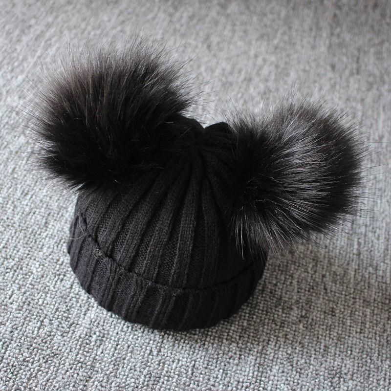 Newborn Baby Kids Girls Winter Warm Knit Hat Ball Beanie Cap  Design