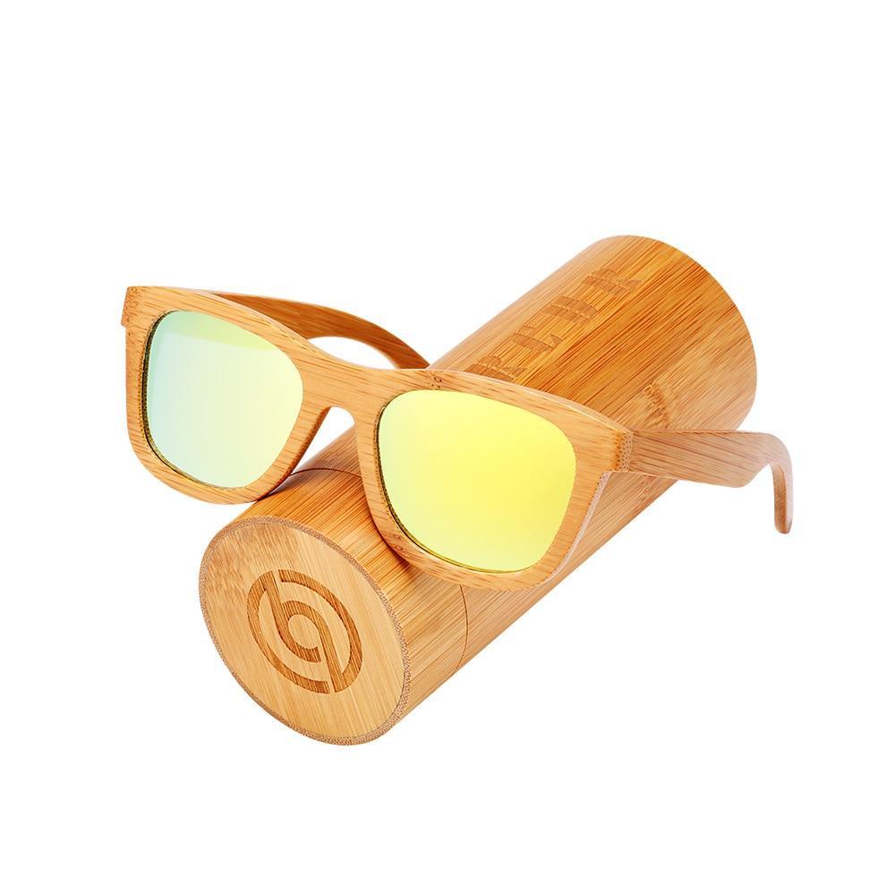 Handmade Bamboo Wood Luxury Retro Men and  Women Polarized Sunglasses Beach Wooden Glasses Oculos de sol With UV400 Protection l