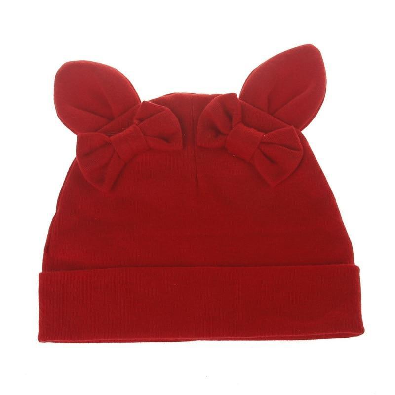 Baby Girl Hat Rabbit Ear Hat For Girls Cotton Bow Knot Children's Cap Toddler Kids Hats Cartoon Hats