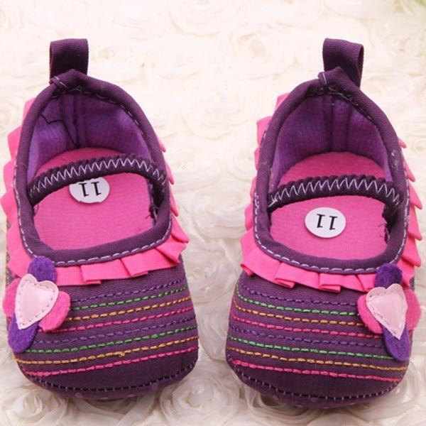 Baby Shoes Flower Ruffled First Walkers Toddler Soft Sole Patchwork Kids Comfortable Pre Walkers Shoe