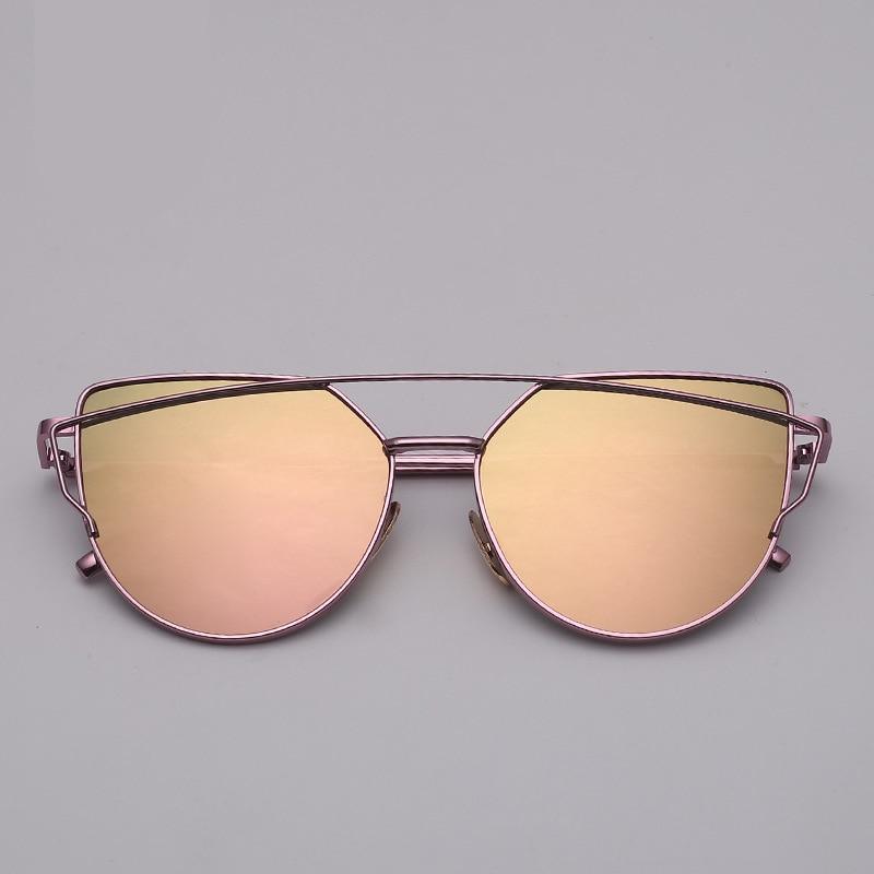 NEW  Stevvex Designer Cat eye Sunglasses For Women and Ladies in Vintage Metal Reflective Glasse Mirror Retro Oculos De Sol Gafas Style With UV 400 Protection