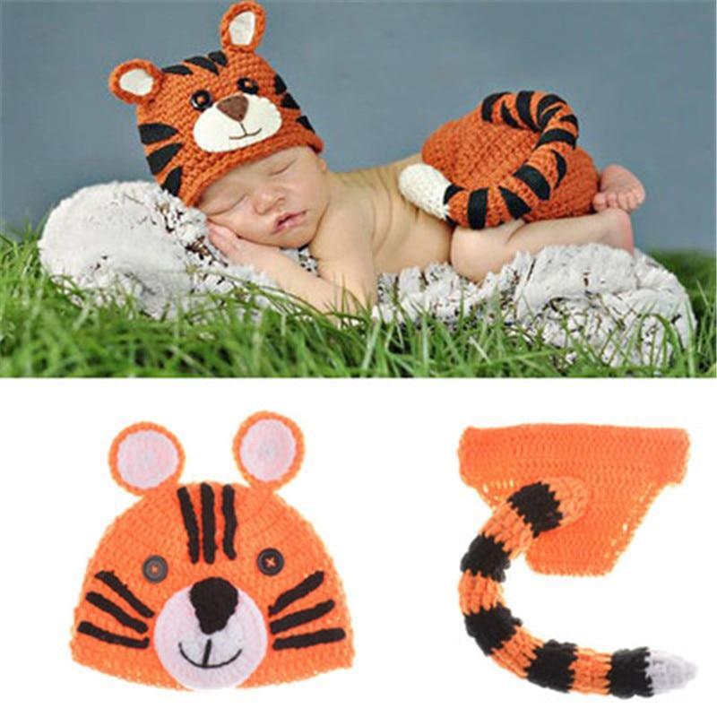 Modern Baby Cap Deer Design Handmade Crochet Deer Costume Set Knitted Hats And Toy For Girls and Boys Kids