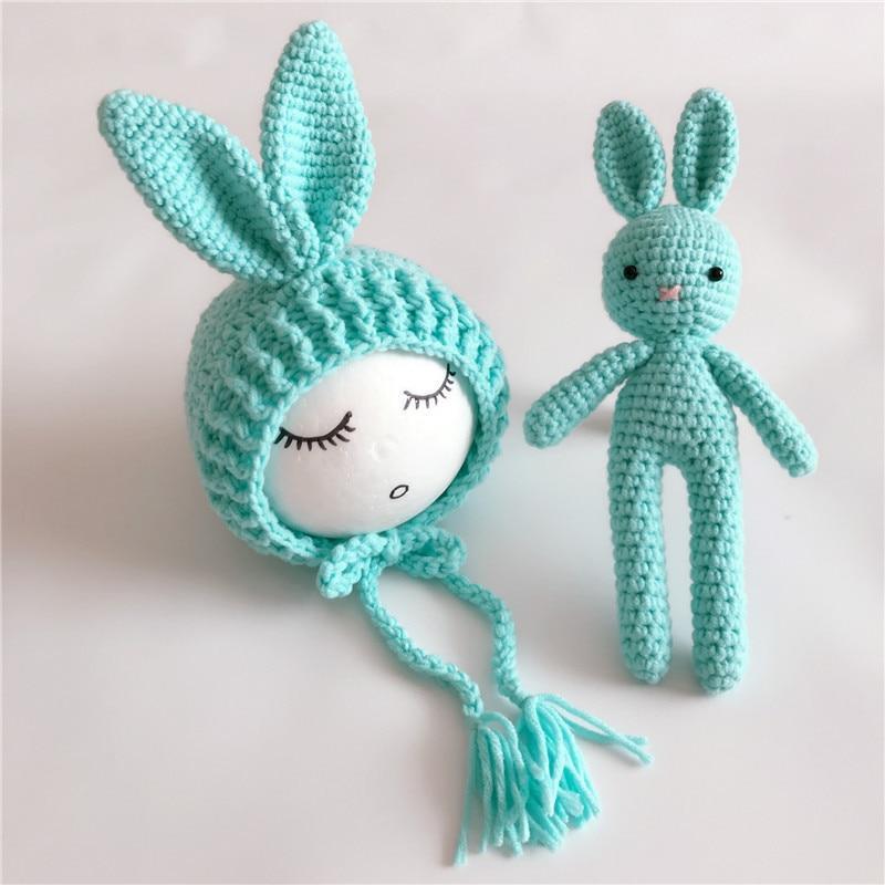 Modern Baby Cap Deer Design Handmade Crochet Deer Costume Set Knitted Hats And Toy For Girls and Boys Kids