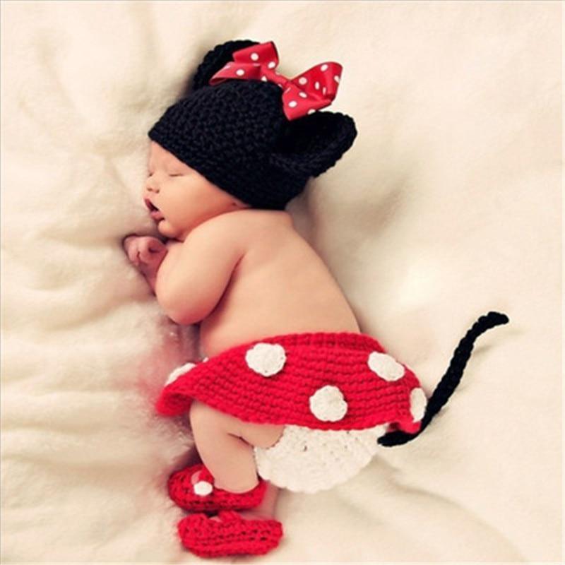 Modern Baby Cap Deer Design Handmade Crochet Deer Costume Set Knitted Hats And Toy For Girls and Boys Kids