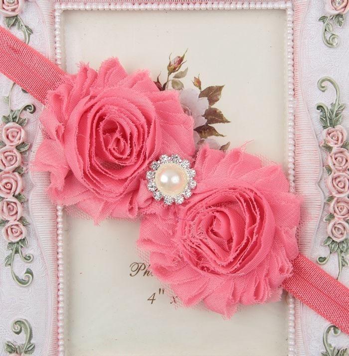 Handmade Flower Newborn Headwear Head Wrap Band Hairband Gift Toddlers For Baby Girls