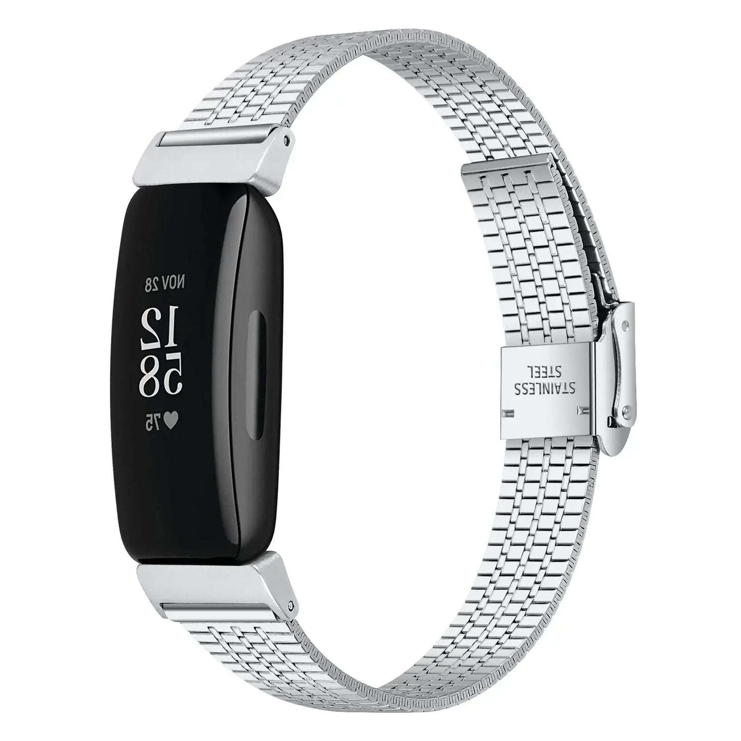 Bracelet en acier Fitbit Inspire 2, 1 - Bracelet en métal durable