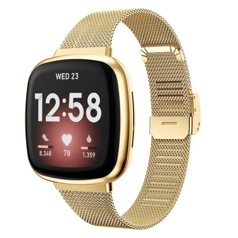Fitbit Versa & Sense Stahlarmband – Robustes modernes Design