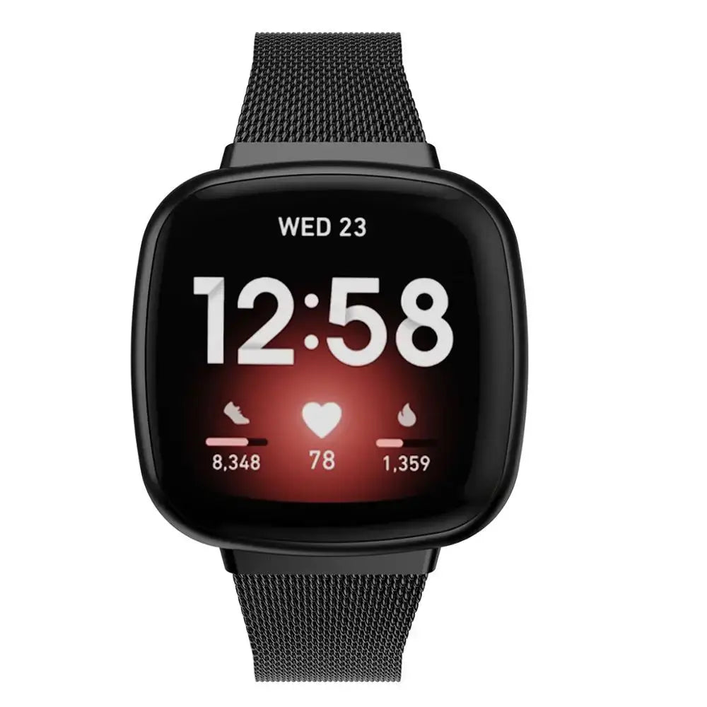 Fitbit Versa & Sense Stahlarmband – Robustes modernes Design