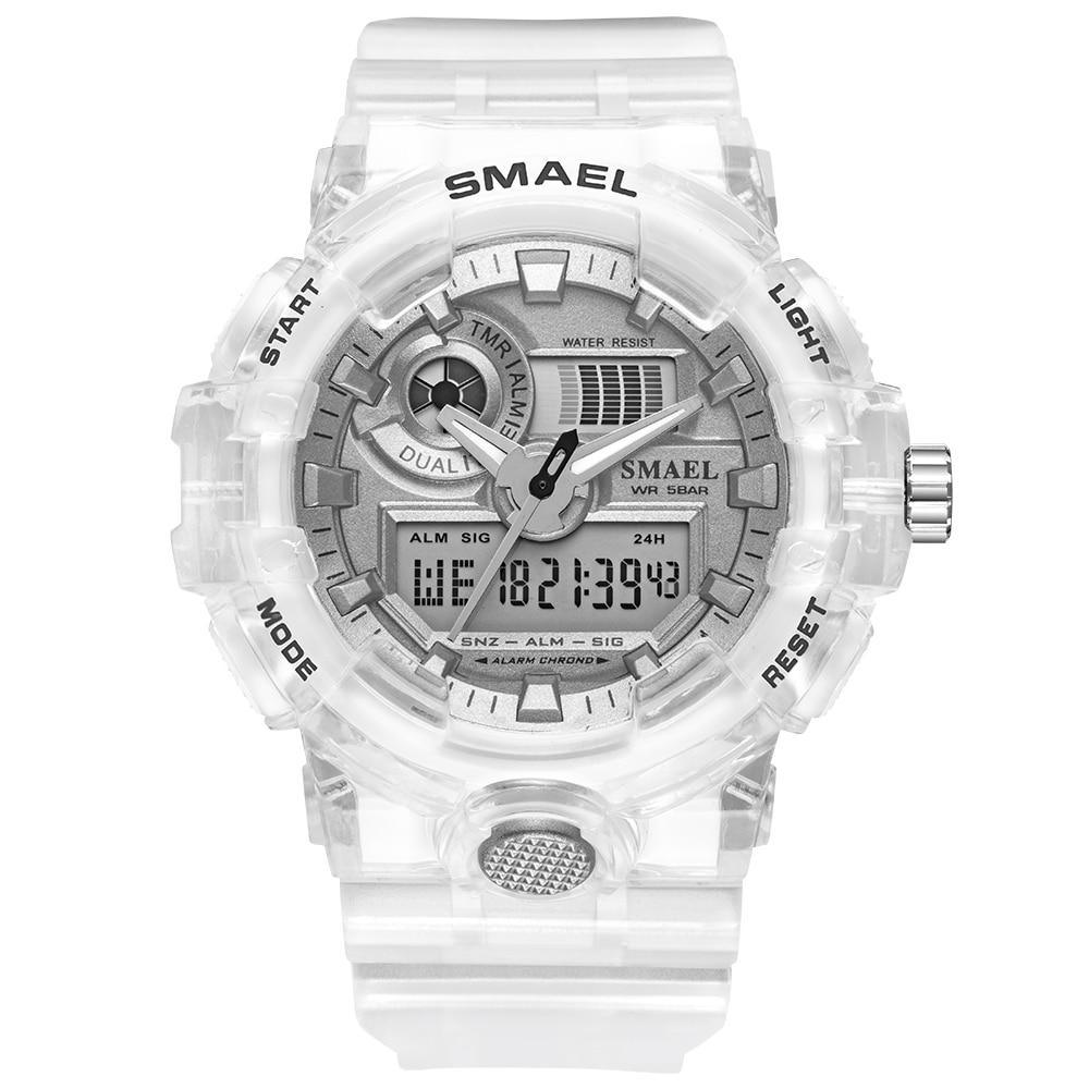 Sport Digital Watch for Men and Woman With Luminous Dual Time Waterproof 5 Bar Modern Men's Military Wristwatch WIth Night Mode