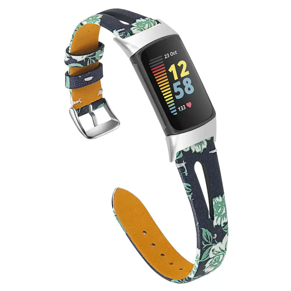 Fitbit Charge 5 6 Lederarmband - Stilvolles robustes Zubehör