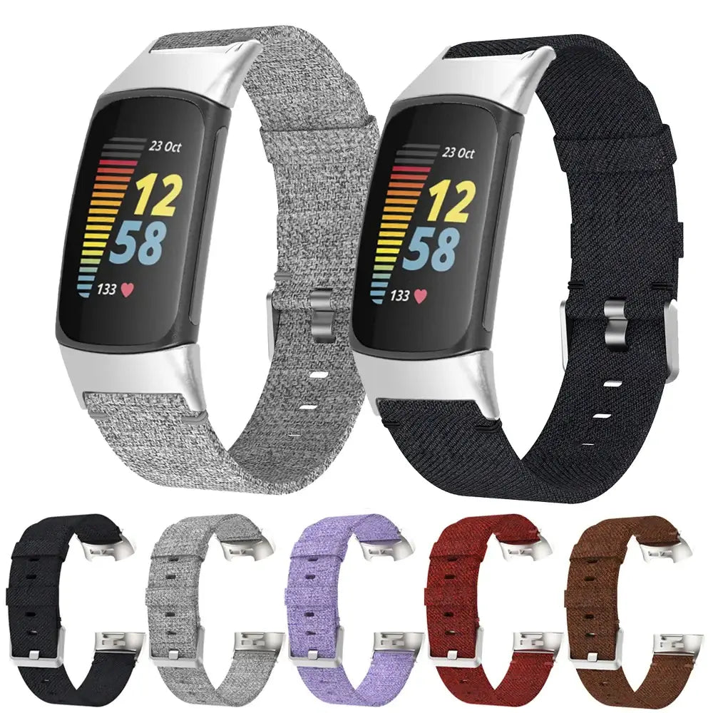 Fitbit Charge 5 6 Nylon-Armband - Robustes, bequemes Armband