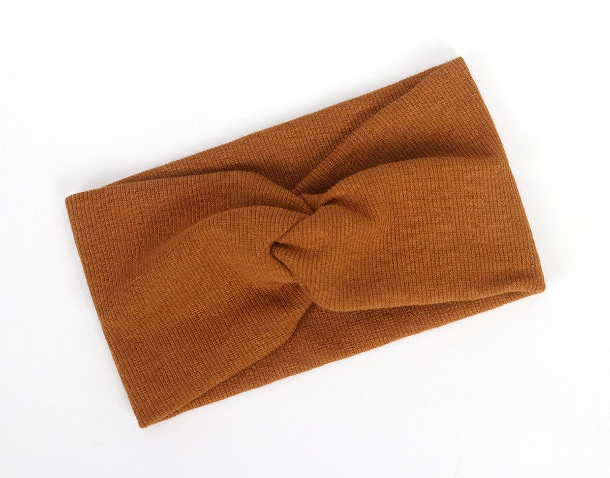 Modern New Trend Girls Winter Autumn Headband Twisted Knotted Soft Elastic Baby Girl Soft Elastic Turban Headband For Girls