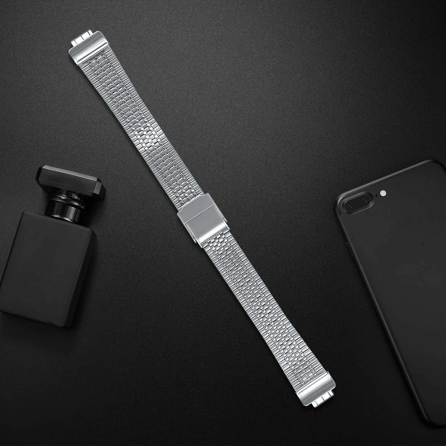 Bracelet en acier Fitbit Inspire 2, 1 - Bracelet en métal durable