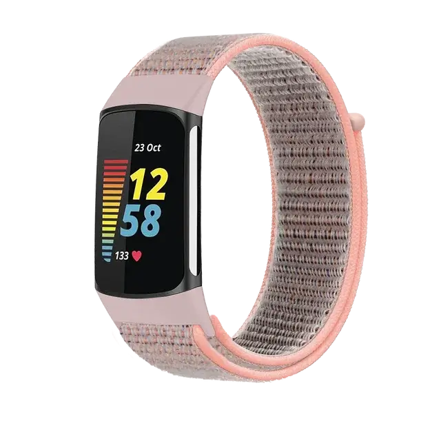 Fitbit Charge 5 6 Nylon-Klettverschluss-Band – Robustes, bequemes Armband