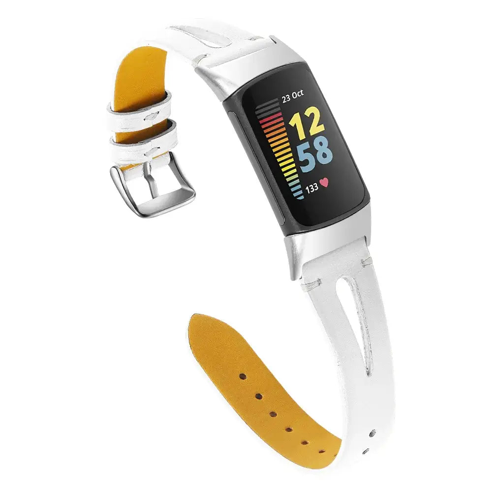Fitbit Charge 5 6 Lederarmband - Stilvolles robustes Zubehör