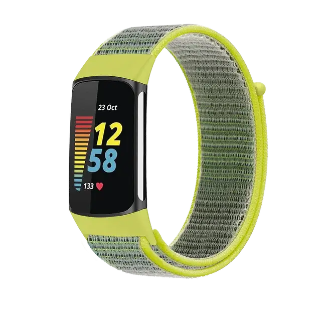 Fitbit Charge 5 6 Nylon-Klettverschluss-Band – Robustes, bequemes Armband