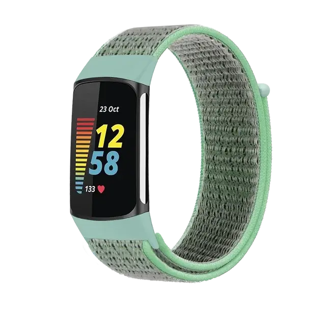Fitbit Charge 5 6 Nylon-Klettverschluss-Band – Robustes, bequemes Armband